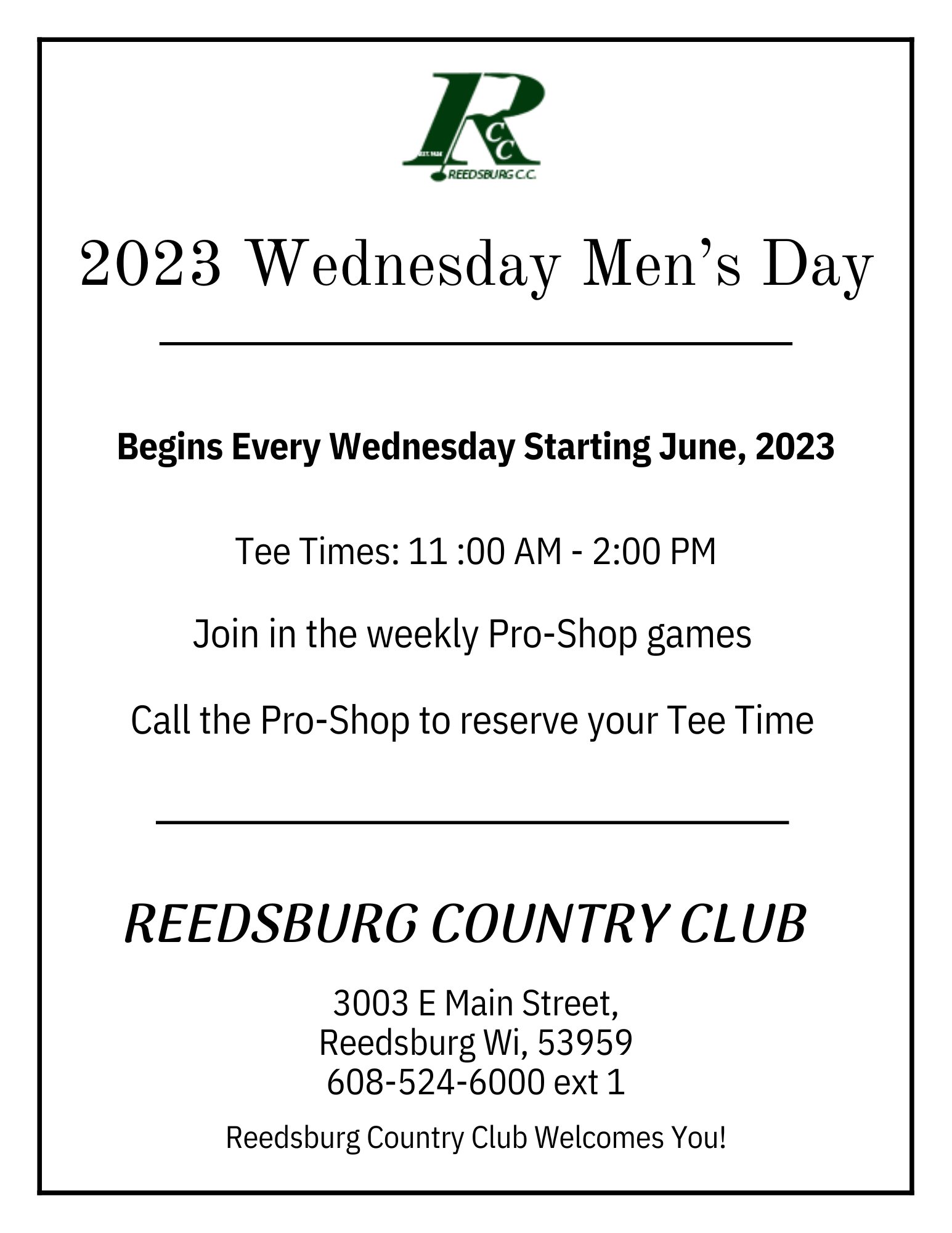 Wednesday Mens Day Graphic